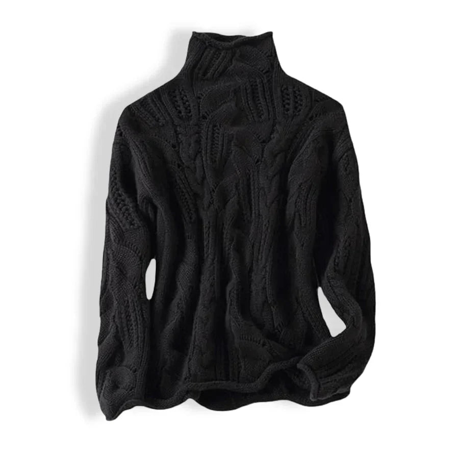 LAYNA | Pull Col Montant Élégant